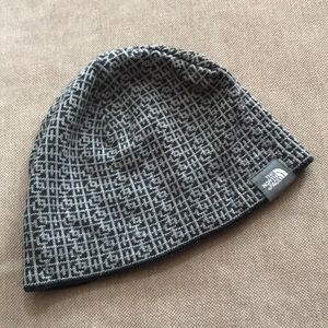 The North Face Black and Gray Beanie